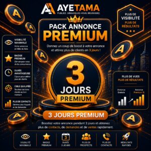 Annonce Premium de 3 jours, Travaux a réaliser