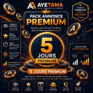Annonce Premium de 5 jours, Travaux a réaliser