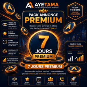 Annonce Premium de 7 jours Vente et Mise en Location