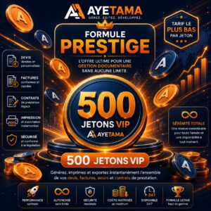 Pack 500 Jetons La puissance documentaire sans concession