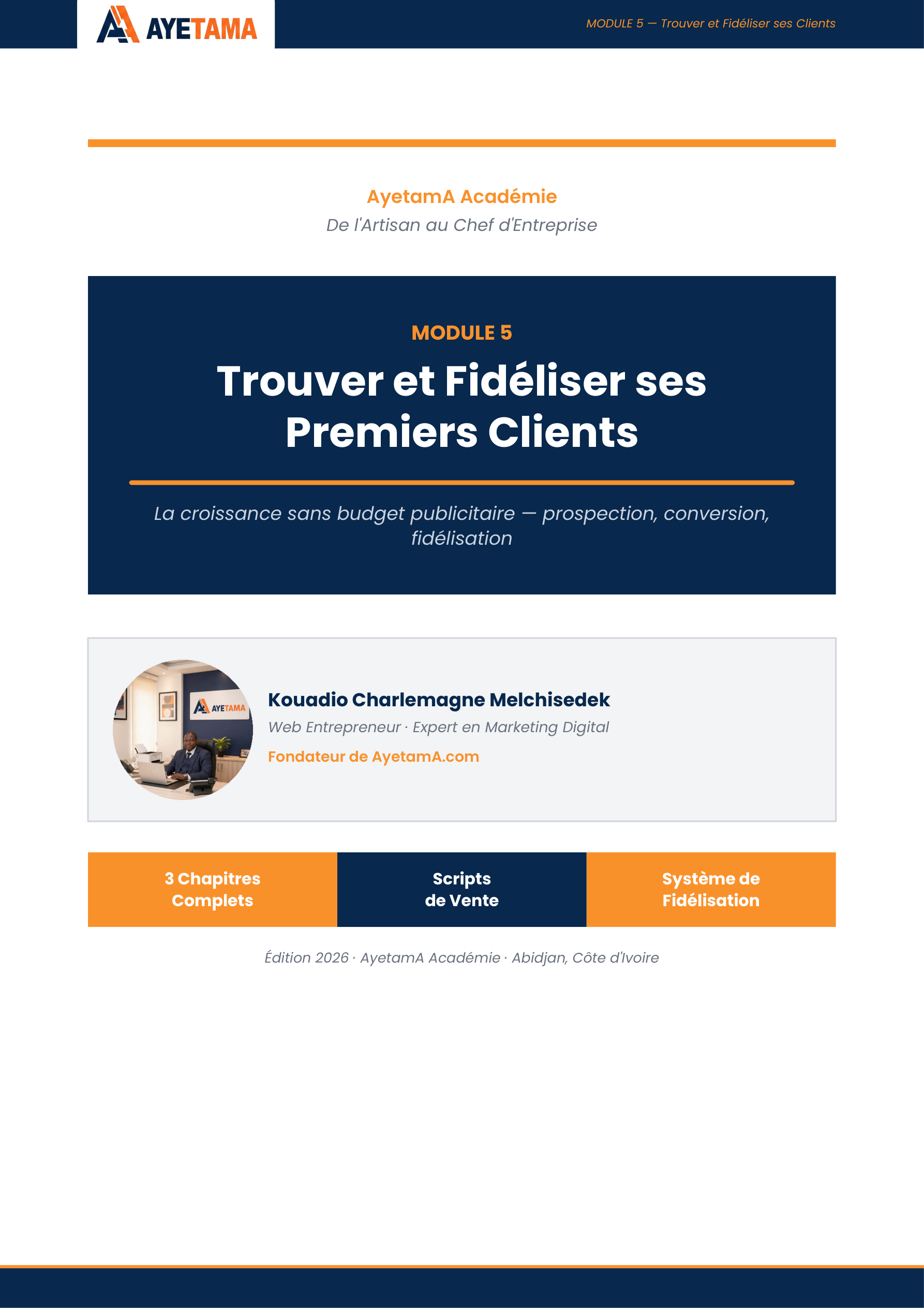 Pas besoin de budget publicitaire pour avoir un planning plein. Ce guide te révèle comment identifier les 10 prescripteurs stratégiques dans ton quartier, mener un entretien de vente qui convertit, et transformer chaque client satisfait en ambassadeur actif. La méthode de l'appel de courtoisie J+21 à elle seule peut doubler tes recommandations en 60 jours.